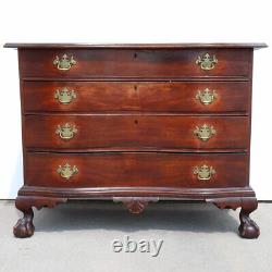 American Chippendale Mahogany Reverse Serpentine Chest of Drawers 18th century
