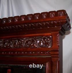 American Victorian Mahogany Lockside High Boy Dresser Chest of Drawers only 34