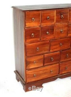 Ancient Mariner Mahogany APOTHECARY CHEST OF DRAWERS FREE Delivery P2066