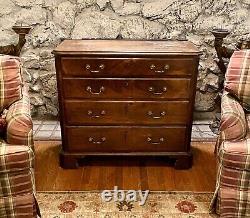 Antique 18th/19th Century English Georgian Mahogany Chippendale Chest of Drawers