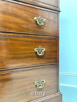 Antique 18th Century Mahogany Chippendale Extra-Large Chest on Chest