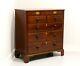 Antique 19th Century American Mahogany Chest with Inlaid Satinwood & Escutcheons