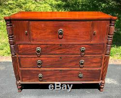 Antique 19th Century Empire Butler's Chest Shipping Available