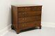 Antique 19th Century Mahogany Chippendale Five Drawer Chest
