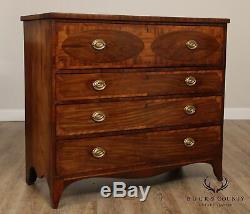 Antique 19th Century Mahogany Inlaid Butlers Chest
