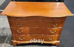 Antique American Cherry Reverse Serpentine Chest of Drawers 18th C. Chippendale