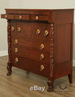 Antique American Empire Mahogany Chest of Drawers