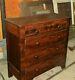 Antique American Empire crotch mahogany dresser, chest of drawers, circa 1840