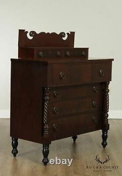 Antique American Federal Mahogany Chest of Drawers