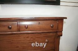 Antique American Mahogany 5 Drawer Chest late 1800's H 41 x W 38 x D22