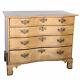 Antique American New England Chippendale Pale Mahogany Chest of Drawers c. 1780