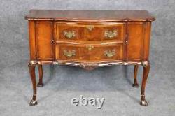 Antique Carved Georgian Style Mahogany Commode Chest of Drawers