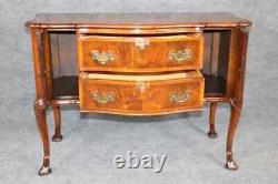 Antique Carved Georgian Style Mahogany Commode Chest of Drawers