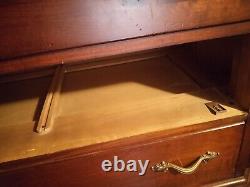 Antique Chest of Drawers Mahogany Chippendale Highboy Serpentine Solid Wood Dove