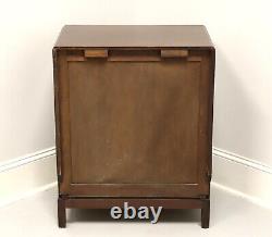 Antique Circa 1900 Mahogany Bedside Chest with Cabinet & Bun Feet