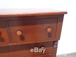 Antique Dresser Chest Drawers Mahogany Vintage Tallboy Highboy Traditional