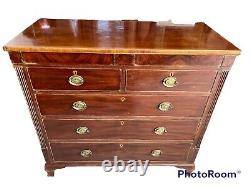 Antique Dresser Chest of Drawers George III Mahogany, Beginning XIX Century