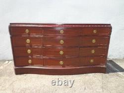 Antique Dresser Mahogany Wood Art Deco Chest of Drawers Wood Furniture Bedroom