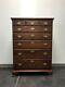Antique Early American Chippendale Tall Chest of Drawers