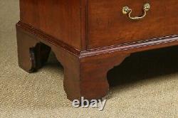 Antique English Georgian Mahogany Tall Chest on Chest with Drawers / Tallboy