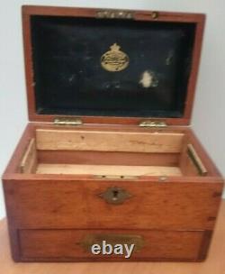 Antique English H. Turner & Co-Mahogany Travelling Apothecary Chest 19th Century