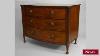Antique English Late George III Mahogany Bow Fronted Chest