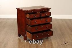 Antique English Mahogany And Rosewood Bachelor's Chest