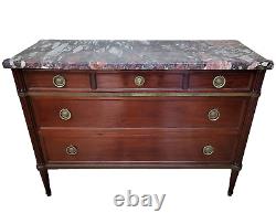Antique FRENCH 19th 20th C MARBLE TOP Dresser Chest EMPIRE Directoire COMMODE