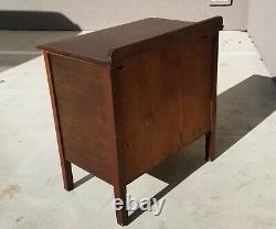Antique Federal Mahogany Petite 3 Drawer Chest Hand Made Solid Wood Shabby Chic