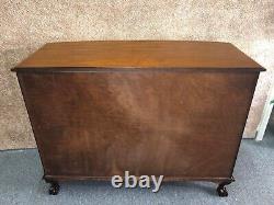 Antique Feldenkrais Chippendale Style Carved Mahogany Chest of Drawers