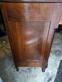 Antique Flame Mahogany Sheraton Chest of Drawers