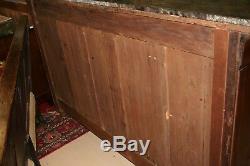 Antique French Empire Flame Mahogany Sideboard Console Buffet Chest Server 77.5W
