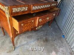 Antique French Mahogany Commode With Ormalu and Marquetry