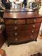 Antique George III (Circa 1760-1830) Inlaid Mahogany Bowfront Chest Of Drawers