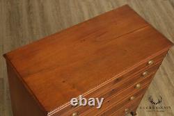 Antique Hepplewhite Style Banded Mahogany Butlers Chest