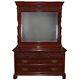 Antique Horner School Carved Mahogany Chest of Drawers and Mirror, circa 1900