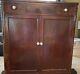 Antique John Widdocomb & Co highboy dresser / chest of drawers with doors