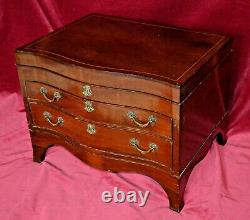 Antique Joseph Rogers Mahogany Chippendale Style Cutlery Canteen Chest