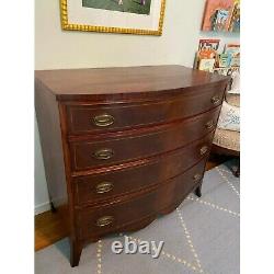 Antique Mahogany Bowfront Chest of Drawers