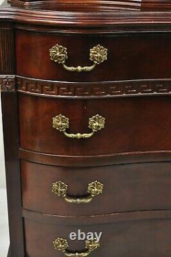 Antique Mahogany Chinese Chippendale Hollywood Regency Chest Dresser Cabinet
