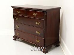 Antique Mahogany Chippendale Bachelor Chest with Fluted Columns