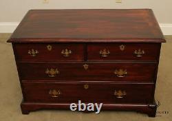 Antique Mahogany Chippendale Style Low Dresser Chest of Drawers