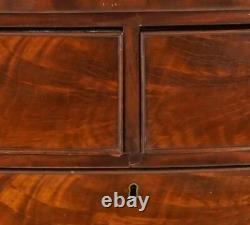Antique Mahogany Dresser, Early 19th Century, Bow Front Chest Of Drawers, B2076