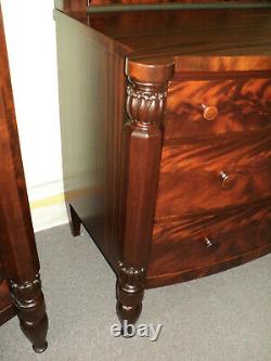 Antique Mahogany Dresser and Chest of Drawers w. Mirrors by Royal Furniture Co