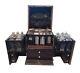 Antique Mahogany Fitted Apothecary Chest Cabinet Complete with Bottles Etc