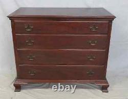 Antique Mahogany Low Chest of Drawers