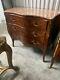 Antique Mahogany Serpentine Antique French Mahogany Marble Top Commode or Chest