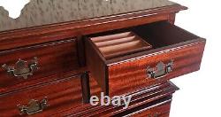 Antique Mahogany Table Rock Furniture Queen Anne Style Bedroom Chest, c1930s