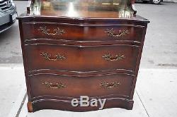 Antique Mahogany Wood Dresser with Mirror Chest by Winslow & Freen