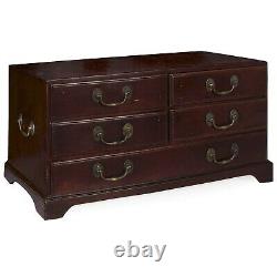 Antique Miniature English George III Mahogany Chest of Drawers Document Box